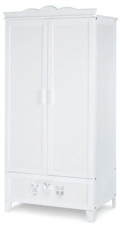 2-Deurs Kast Uil Wit