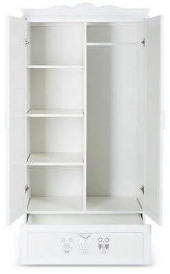 2-Deurs Kast Uil Wit 5 2-Deurs Kast Uil Wit -Bekende Babyartikelen Winkel 2 Deurs Kast Uil Wit 2 4
