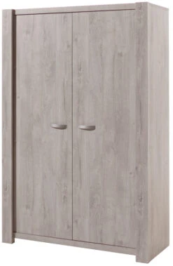 Meegroei Babykamer Amalia Grijs: Meegroei Ledikant, Commode En 2-Deurskast -Bekende Babyartikelen Winkel 2 deurskast amalia grijs