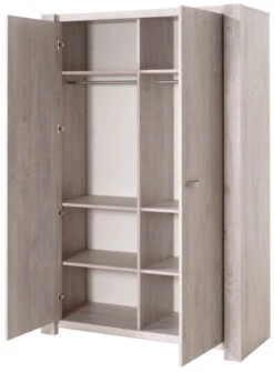 Meegroei Babykamer Amalia Grijs: Meegroei Ledikant, Commode En 2-Deurskast -Bekende Babyartikelen Winkel 2 deurskast amalia grijs 1