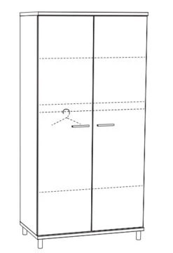 Meegroei Babykamer Naomi: Meegroei Ledikant, Commode En 2-Deurskast -Bekende Babyartikelen Winkel 2 deurskast naomi naok2 2