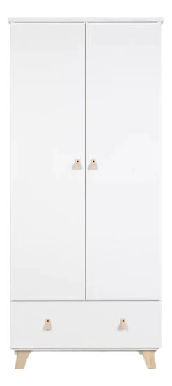 Babykamer Romy: Ledikant, Commode & 2-Deurskast 5 Babykamer Romy: Ledikant, Commode & 2-Deurskast -Bekende Babyartikelen Winkel 2 deurskast romy 1