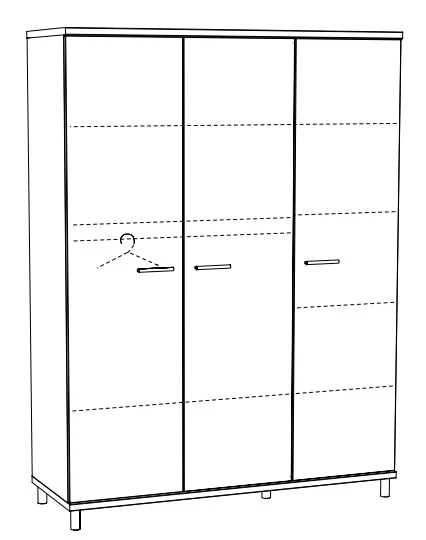 Meegroei Babykamer Naomi: Meegroei Ledikant, Commode en 3-Deurskast Meegroei Babykamer Naomi: Meegroei Ledikant, Commode En 3-Deurskast -Bekende Babyartikelen Winkel 3 deurskast naomi naok3 2