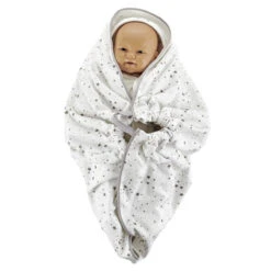 Babyjem Wit/Grijs Wikkeldeken 1116431 -Bekende Babyartikelen Winkel Babyjem Wit Grijs Wikkeldeken 1116431 2