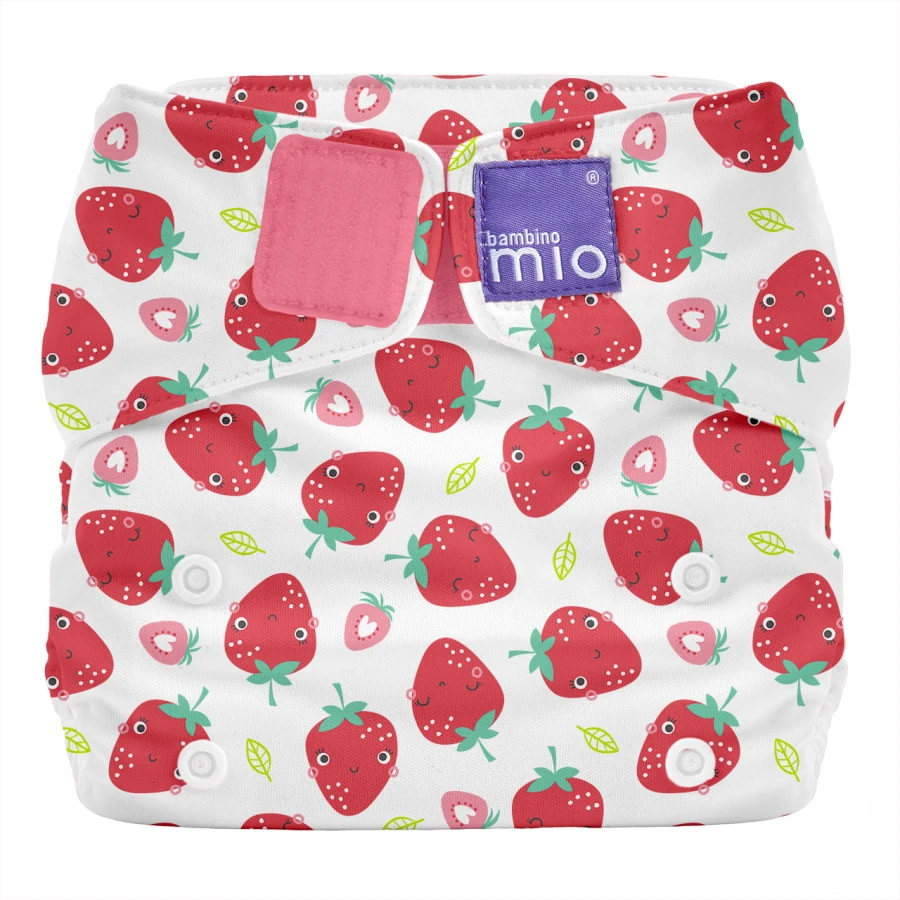 Bambino Mio MioSolo Strawberry Cream Wasbare Luier BM-5SO-SCR Bambino Mio MioSolo Strawberry Cream Wasbare Luier BM-5SO-SCR -Bekende Babyartikelen Winkel Bambino Mio MioSolo Strawberry Cream Wasbare Luier BM 5SO SCR