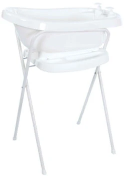 Bébé-jou Bebe-Jou Wit 98 Cm Click Badstandaard 220001 -Bekende Babyartikelen Winkel Bebe Jou Badstandaard Click Wit Met Uni Wit Thermobadje