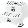 Keeeper Panda Wit 2 Treden Opstapje 10031 -Bekende Babyartikelen Winkel Keeeper Panda Wit 2 Treden Opstapje 10031