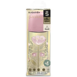 Suavinex Gold Large Flow Roze 360 Ml Silicone Fles SXSGX3080200 -Bekende Babyartikelen Winkel Suavinex Gold Slow Flow Roze 360 ml Silicone Fles SXSGX3080200 3