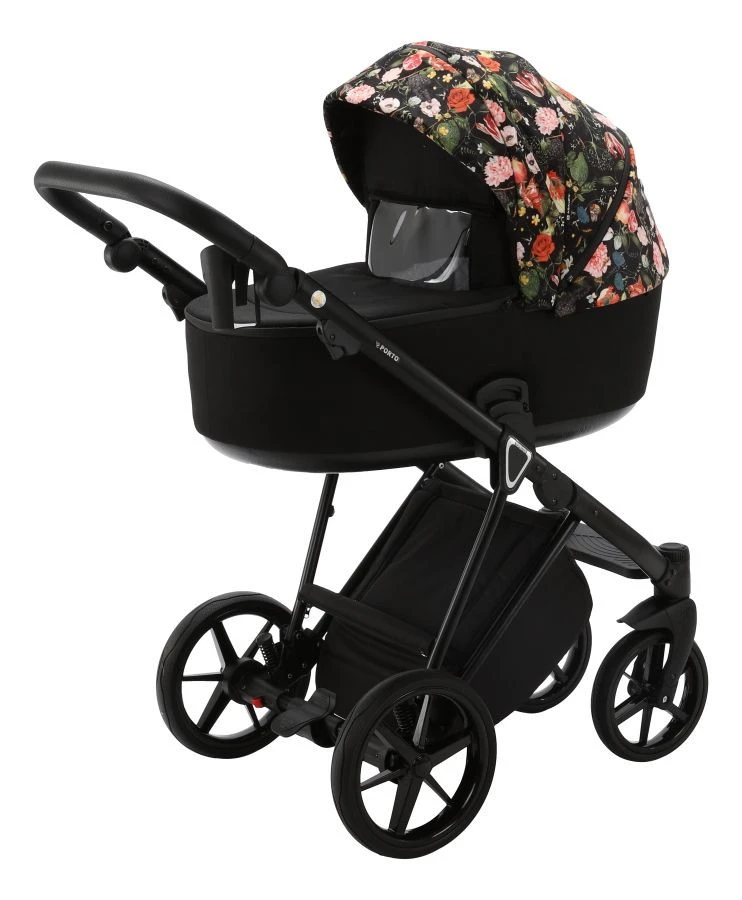 Adamex Porto Flowers Black 2-in-1 Kinderwagen FL-1 Adamex Porto Flowers Black 2-in-1 Kinderwagen FL-1 -Bekende Babyartikelen Winkel adamex porto flowers black 2 in 1 kinderwagen fl