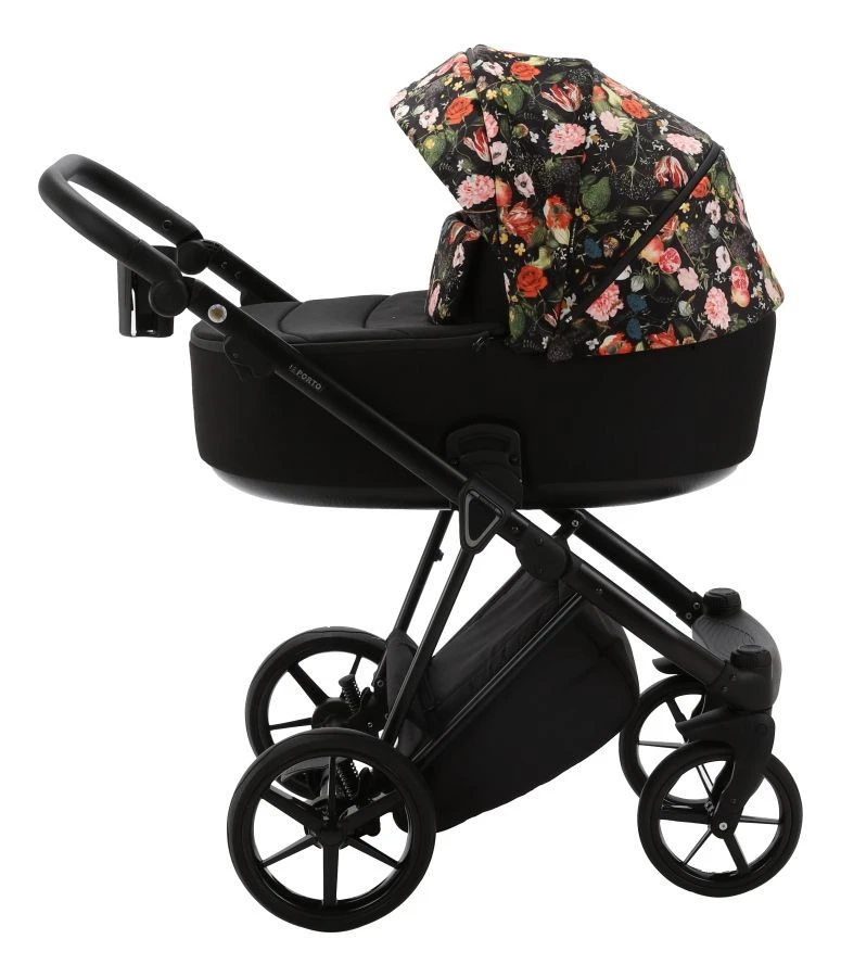 Adamex Porto Flowers Black 2-in-1 Kinderwagen FL-1 Adamex Porto Flowers Black 2-in-1 Kinderwagen FL-1 -Bekende Babyartikelen Winkel adamex porto flowers black 2 in 1 kinderwagen fl