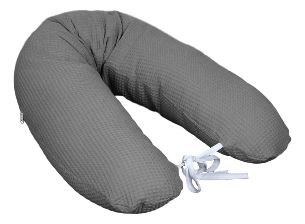 MamaLoes Amy Wafel Donkergrijs Voedingskussen 63113 MamaLoes Amy Wafel Donkergrijs Voedingskussen 63113 -Bekende Babyartikelen Winkel amy wafel donkergrijs voedingskussen