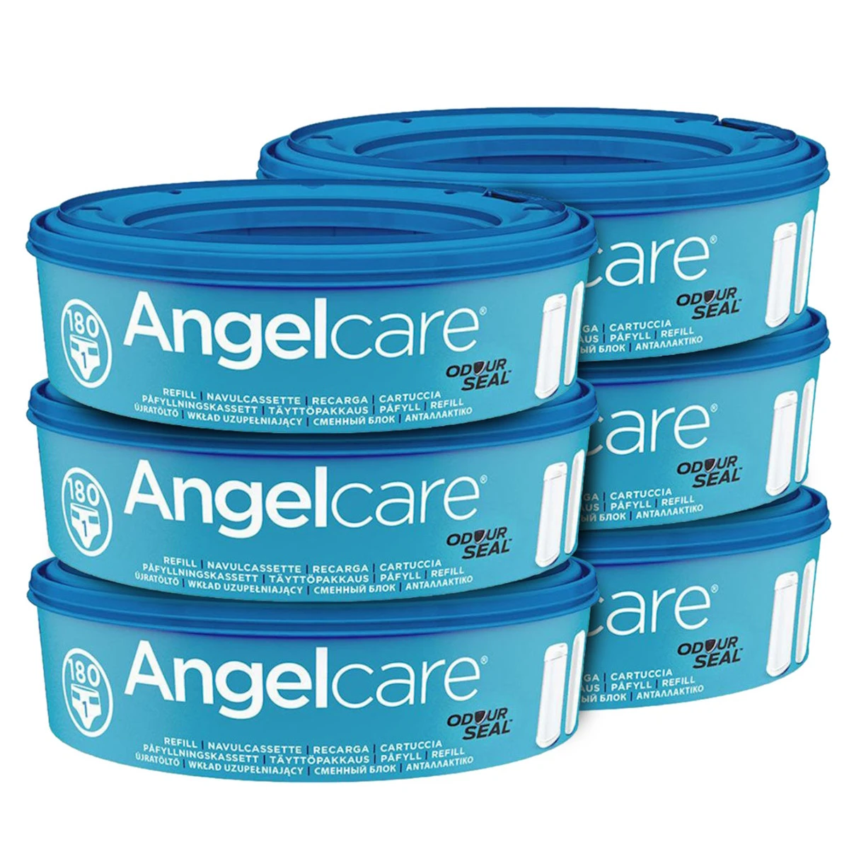 Angelcare Round Navulcasette 6-pack AC-ROUNDREFILL_1_AR9006
