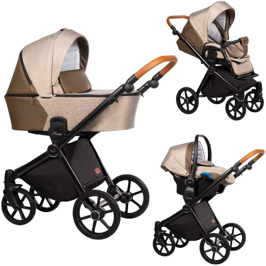 Baby Merc Mango Beige Kinderwagen incl. Autostoel M/MO02B Baby Merc Mango Beige Kinderwagen Incl. Autostoel M/MO02B -Bekende Babyartikelen Winkel baby merc mango beige kinderwagen incl. autostoel m
