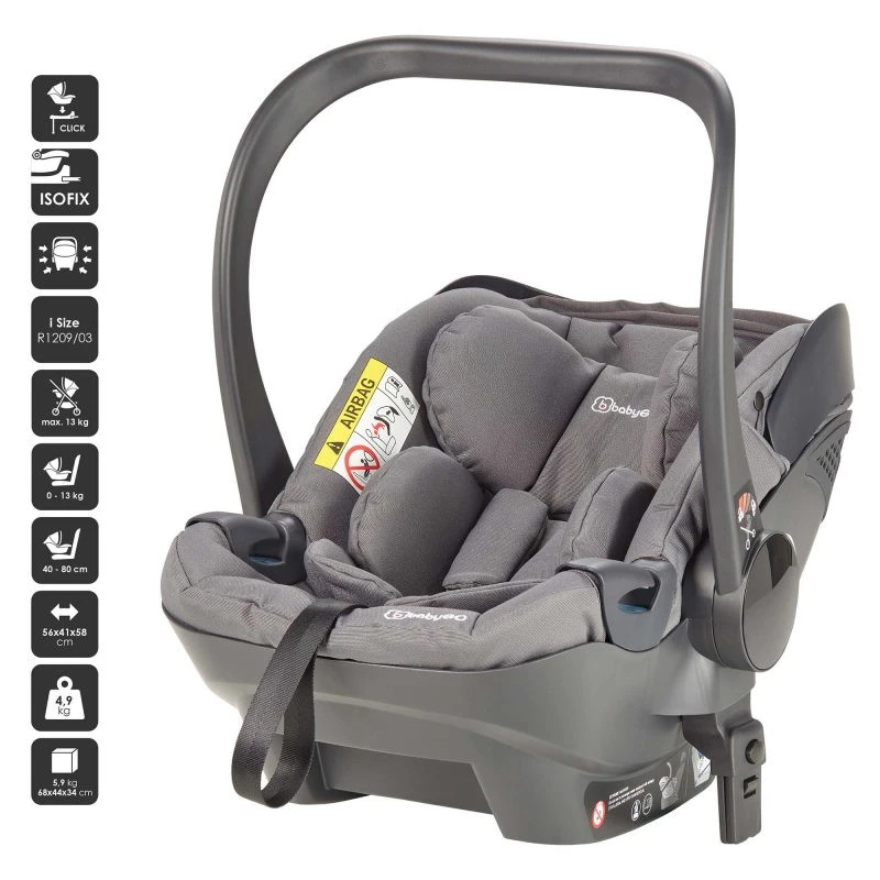Babygo Ultra Grey I-Size Autostoel 0-13 Kg 7851 -Bekende Babyartikelen Winkel babygo ultra grey i size autostoel 0 13 kg 7851 5
