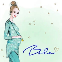 Babylonia Bola Roségoud Roze Druppel Zwangerschapsketting Met Babybel VO210 -Bekende Babyartikelen Winkel babylonia bola 16