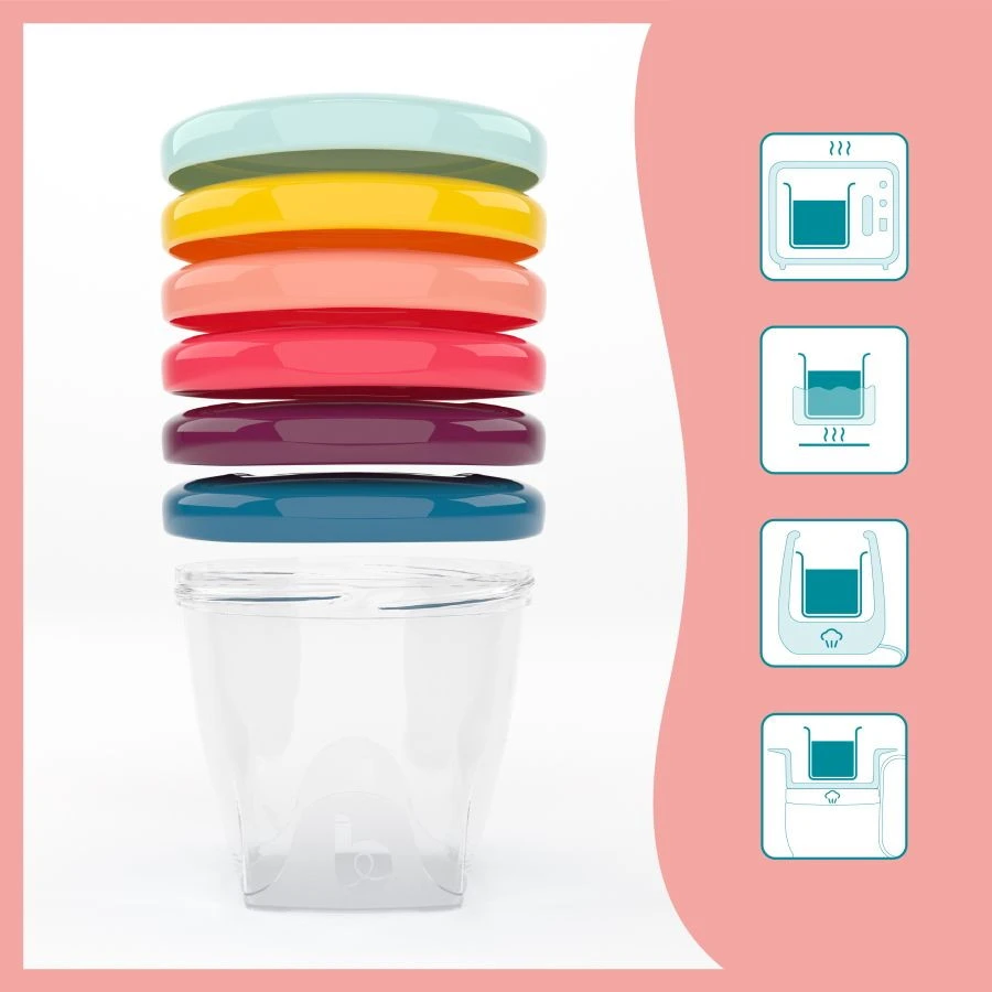 Babymoov Babybols Multi Set Bewaarbakjes A004310 Babymoov Babybols Multi Set Bewaarbakjes A004310 -Bekende Babyartikelen Winkel