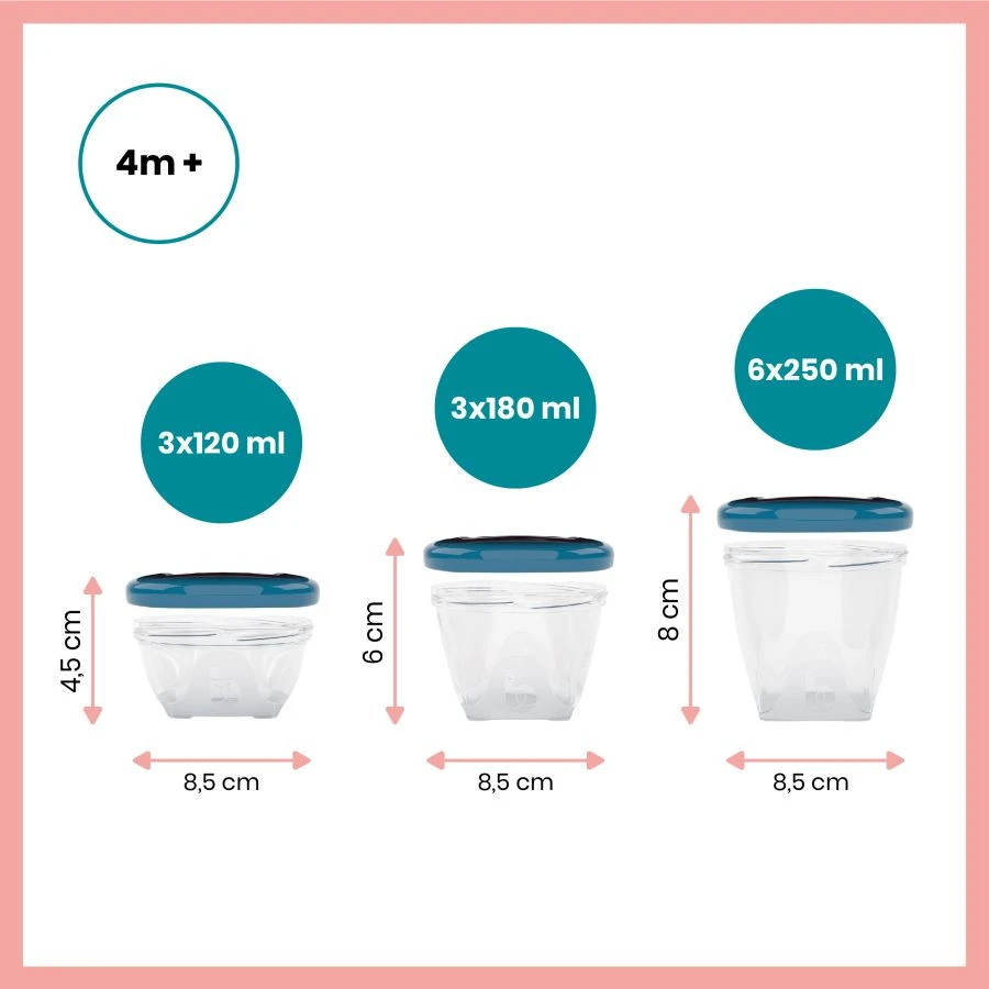 Babymoov Babybols Multi Set Bewaarbakjes A004310 Babymoov Babybols Multi Set Bewaarbakjes A004310 -Bekende Babyartikelen Winkel