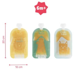 Badabulle 15 Stuks Herbruikbare Knijpzakjes B004500 -Bekende Babyartikelen Winkel badabulle 15 stuks herbruikbare knijpzakjes b004500 8 1920x1920