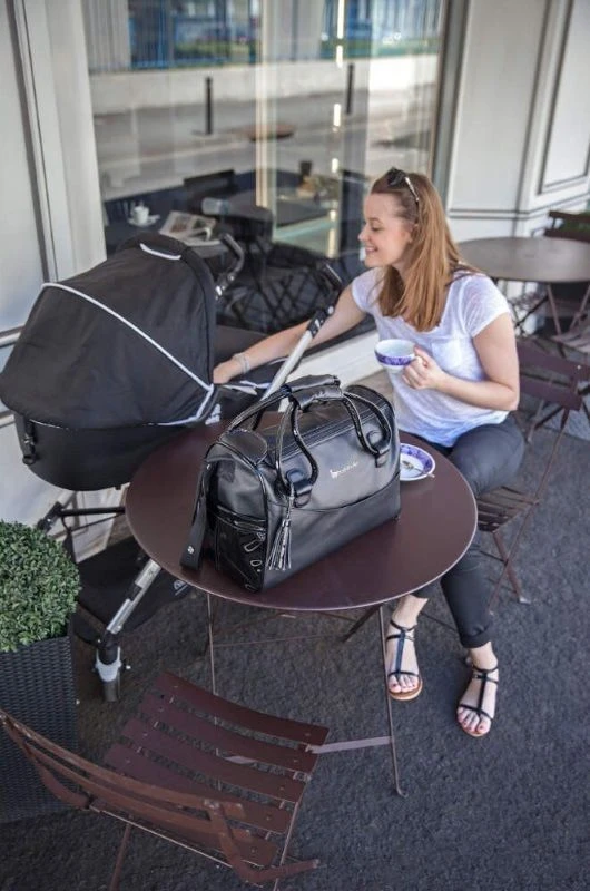 Badabulle Glossy Black Luiertas B043011 Badabulle Glossy Black Luiertas B043011 -Bekende Babyartikelen Winkel badabulle glossy black luiertas 3