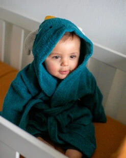 Blush & Blossom Dragon Diego 1-2jr Badstof Badjas TR-BB4207 -Bekende Babyartikelen Winkel bathrobe dragon diego 1