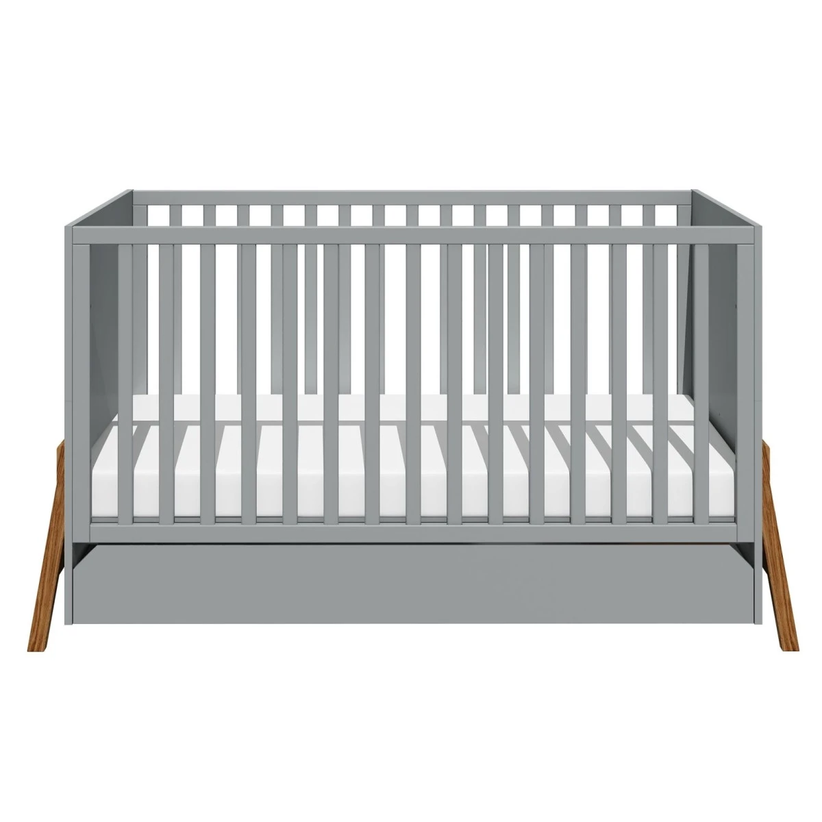 Bellamy Lotta Grey 70 X 140 Cm Ledikant/Juniorbed LOSZLO70 -Bekende Babyartikelen Winkel