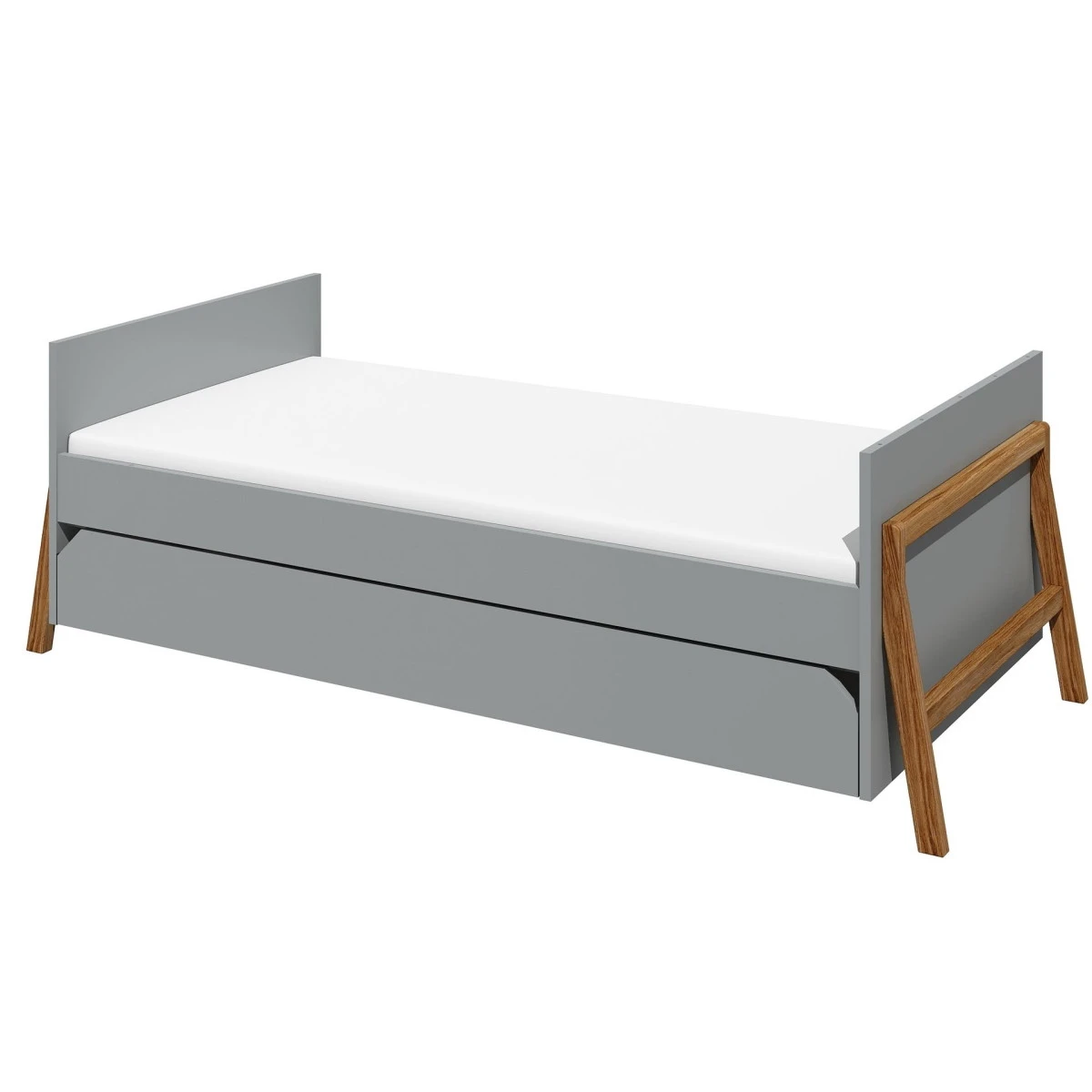 Bellamy Lotta Grey 70 X 140 Cm Ledikant/Juniorbed LOSZLO70 -Bekende Babyartikelen Winkel