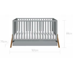 Bellamy Lotta Grey 70 X 140 Cm Ledikant/Juniorbed LOSZLO70 -Bekende Babyartikelen Winkel bellamy lotta grey 70 x 140 cm ledikant juniorbed loszlo70 7