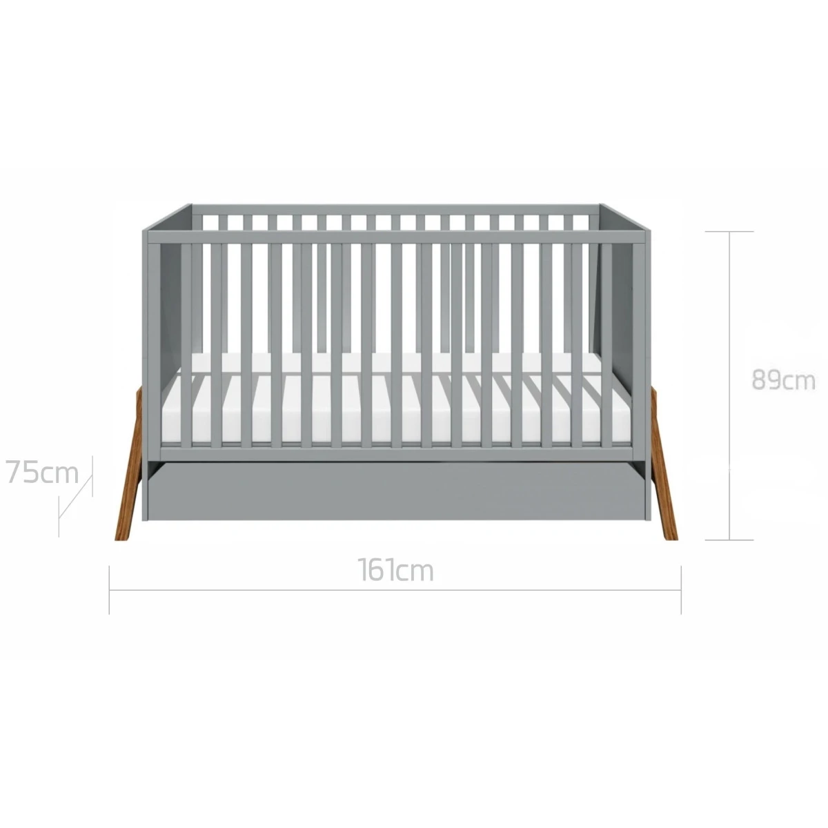 Bellamy Lotta Grey Babykamer: Ledikant/Juniorbed, Commode en 2-Deurskast Bellamy Lotta Grey Babykamer: Ledikant/Juniorbed, Commode En 2-Deurskast -Bekende Babyartikelen Winkel