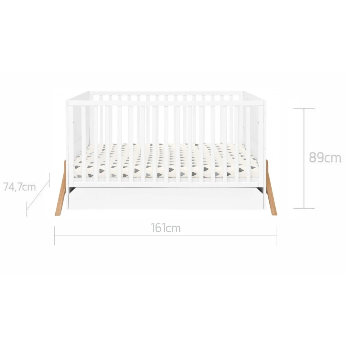 Bellamy Lotta Snow Babykamer: Ledikant/Juniorbed, Commode en 2-Deurskast Bellamy Lotta Snow Babykamer: Ledikant/Juniorbed, Commode En 2-Deurskast -Bekende Babyartikelen Winkel