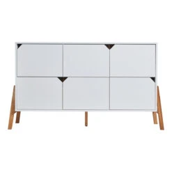 Bellamy Lotta Snow Babykamer: Ledikant/Juniorbed En Commode Met 6 Lades -Bekende Babyartikelen Winkel bellamy lotta snow commode met 6 lades lobiko6s 1 1