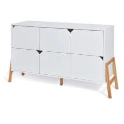 Bellamy Lotta Snow Babykamer: Ledikant/Juniorbed En Commode Met 6 Lades -Bekende Babyartikelen Winkel bellamy lotta snow commode met 6 lades lobiko6s 2 1