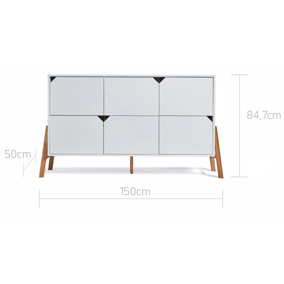 Bellamy Lotta Snow Commode met 6 Lades LOBIKO6S Bellamy Lotta Snow Commode Met 6 Lades LOBIKO6S -Bekende Babyartikelen Winkel bellamy lotta snow commode met 6 lades lobiko6s 3