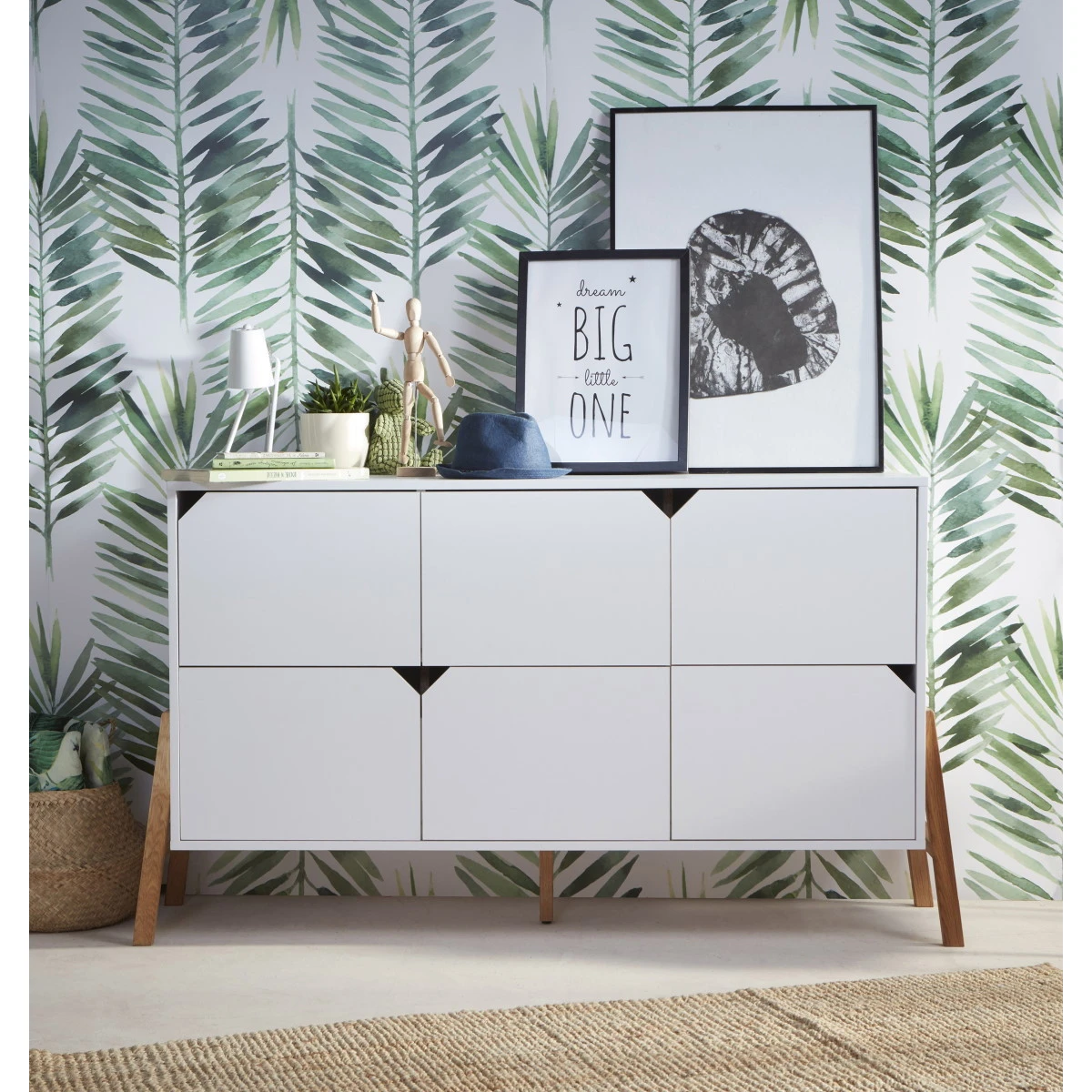 Bellamy Lotta Snow Commode met 6 Lades LOBIKO6S Bellamy Lotta Snow Commode Met 6 Lades LOBIKO6S -Bekende Babyartikelen Winkel bellamy lotta snow commode met 6 lades lobiko6s 4