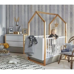 Bellamy Pinette 70 X 140/160 Cm Ledikant/Juniorbed PIBSLO70 11 Bellamy Pinette 70 X 140/160 Cm Ledikant/Juniorbed PIBSLO70 -Bekende Babyartikelen Winkel bellamy pinette babykamer 04