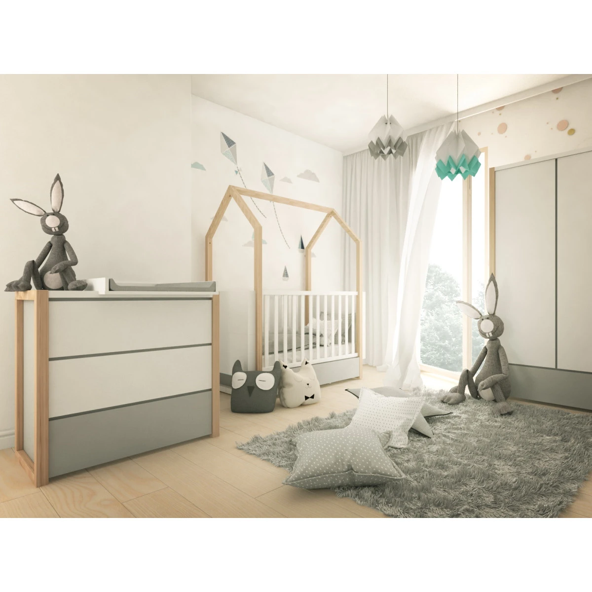 Bellamy Pinette Babykamer: Ledikant/Juniorbed, Commode en 2-Deurskast Bellamy Pinette Babykamer: Ledikant/Juniorbed, Commode En 2-Deurskast -Bekende Babyartikelen Winkel bellamy pinette babykamer 07