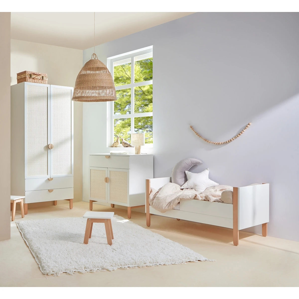 Bellamy Ratata Babykamer: Ledikant, Commode en 2-Deurskast Bellamy Ratata Babykamer: Ledikant, Commode En 2-Deurskast -Bekende Babyartikelen Winkel bellamy ratata babykamer ledikant en commode 3