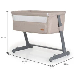 Cangaroo Connect Us Beige Wieg Aan Bed -Bekende Babyartikelen Winkel cangaroo connect us beige wieg aan bed 11