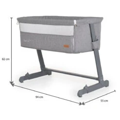 Cangaroo Connect Us Grey Wieg Aan Bed -Bekende Babyartikelen Winkel cangaroo connect us grey wieg aan bed 11