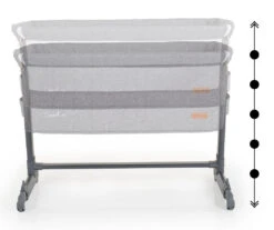 Cangaroo Connect Us Grey Wieg Aan Bed -Bekende Babyartikelen Winkel cangaroo connect us grey wieg aan bed 8