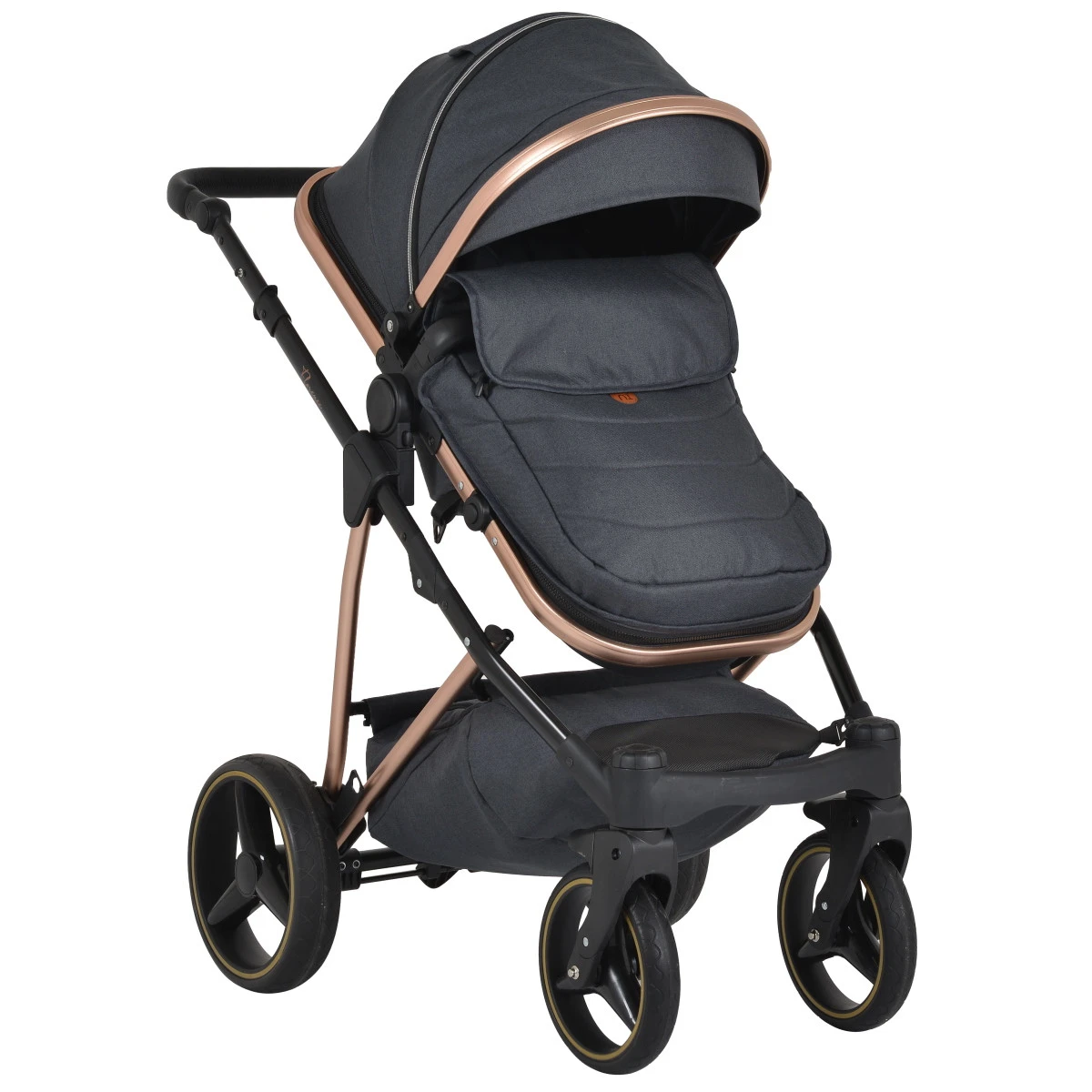 Cangaroo Florence Black 3-in-1 Kinderwagen incl. Autostoel 109997 Cangaroo Florence Black 3-in-1 Kinderwagen Incl. Autostoel 109997 -Bekende Babyartikelen Winkel cangaroo florence black 3 in 1 kinderwagen incl. autostoel 109997 6