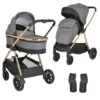 Cangaroo Hydra Grey 2-in-1 Kinderwagen Incl. Adapter -Bekende Babyartikelen Winkel cangaroo hydra grey 2 in 1 kinderwagen incl. adapter 1