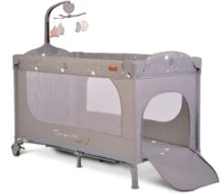 Cangaroo Once Upon A Time 2 Grey Campingbed -Bekende Babyartikelen Winkel cangaroo once upon a time grey campingbed 2