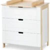 Commode Lieke Wit/Naturel 2 Commode Lieke Wit/Naturel -Bekende Babyartikelen Winkel commode lieke