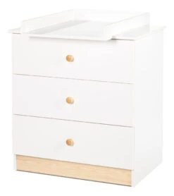 Babykamer Milly: Ledikant & Commode -Bekende Babyartikelen Winkel commode milly wit 1 1