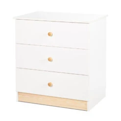 Babykamer Milly: Ledikant & Commode -Bekende Babyartikelen Winkel commode milly wit 2 2