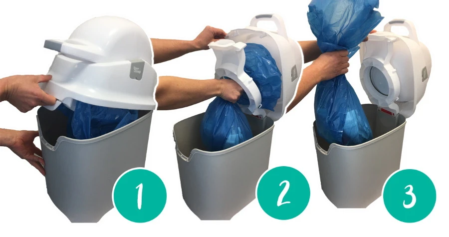 DiaperChamp ONE Silver Luieremmer 2106 DiaperChamp ONE Silver Luieremmer 2106 -Bekende Babyartikelen Winkel diaperchamp one luieremmer 1 1