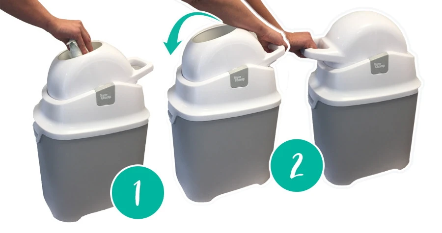 DiaperChamp ONE Silver Luieremmer 2106 DiaperChamp ONE Silver Luieremmer 2106 -Bekende Babyartikelen Winkel diaperchamp one luieremmer 2