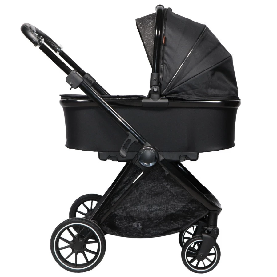 Ding Fenix Black/Black Kinderwagen DI-191701 Ding Fenix Black/Black Kinderwagen DI-191701 -Bekende Babyartikelen Winkel
