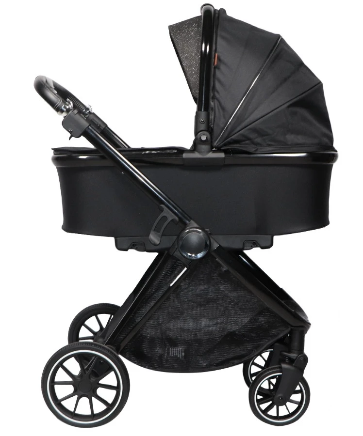 Ding Fenix Black/Black Kinderwagen DI-191701 Ding Fenix Black/Black Kinderwagen DI-191701 -Bekende Babyartikelen Winkel