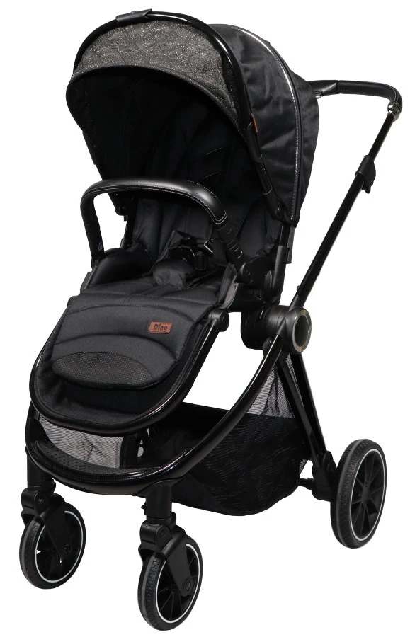 Ding Fenix Black/Black Kinderwagen DI-191701 Ding Fenix Black/Black Kinderwagen DI-191701 -Bekende Babyartikelen Winkel
